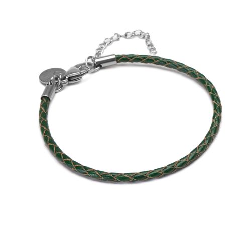 Pulseira Jurgen de Couro Verde