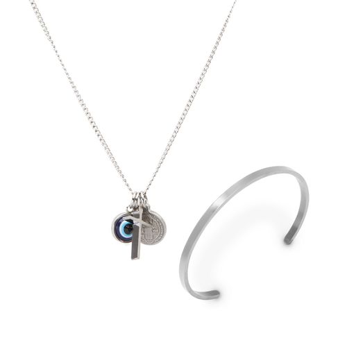 Kit Talismã de Colar e Bracelete: Hill e Cuff Slim