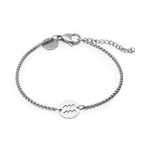 Pulseira Signo Aquário de Aço
