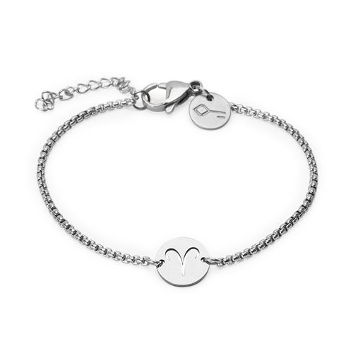 Pulseira Signo Áries de Aço