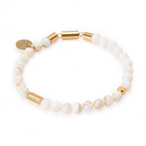 Pulseira Iker de Pérola Natural Branca