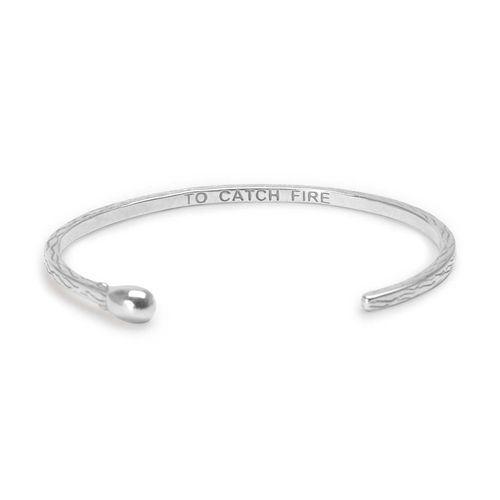 Bracelete Cuff Fósforo de Prata 925