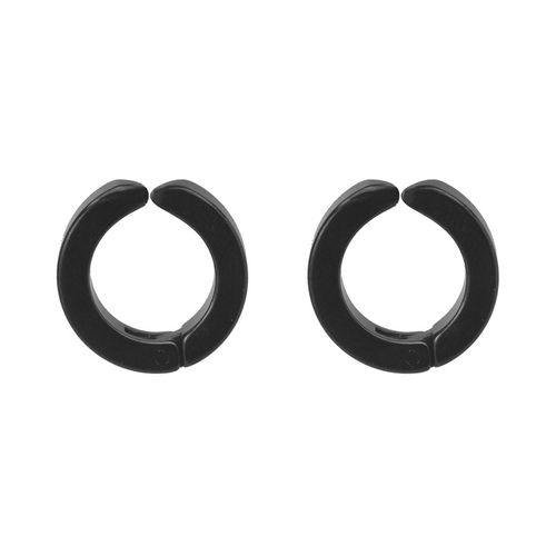 Par de Brincos Press Duo de Aço Preto