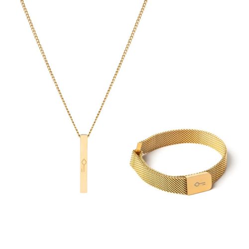 Kit Pavia de Pulseira e Colar: Pitágoras e Imã