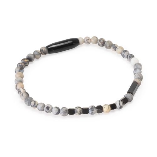 Pulseira Murray de Pedra Natural Picasso Cinza