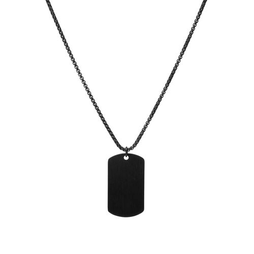 Colar Haring de Aço Preto Personalizável