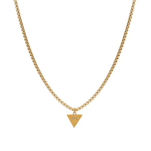 Colar Kubrick de Aço Dourado