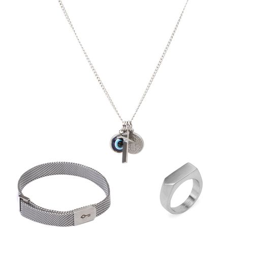 Kit Darwin de Colar, Pulseira e Anel: Hill, Imã e Flat