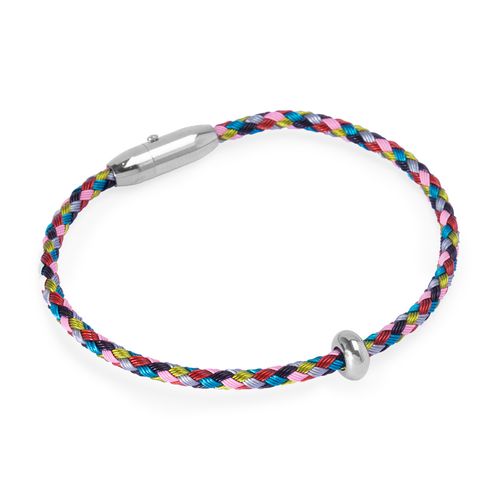 Pulseira Colorful de Cabo de Aço