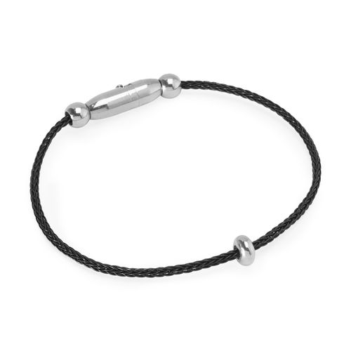 Pulseira Black Beauty de Cabo de Aço Slim