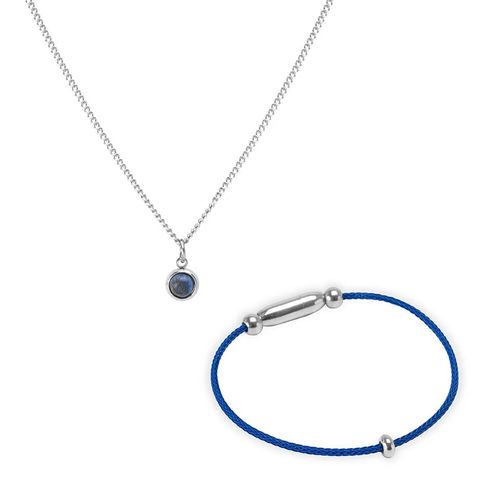 Kit Proteção de Pulseira e Colar: Strong e Lapis Blue