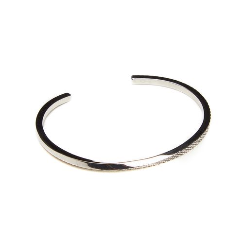 Bracelete Cuff Noire de Aço