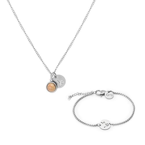 Kit Signo Capricórnio de Pulseira e Colar