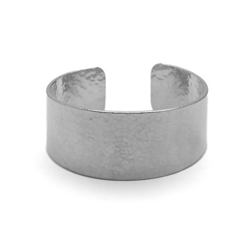 Bracelete Cuff Criatividade Orgânico Prata