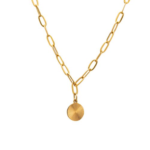 Colar Lucelia de Aço Dourado