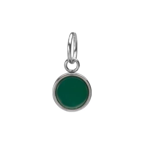 Pingente Gron de Pedra Natural Jade Verde