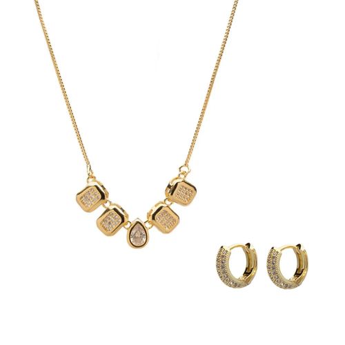 Kit Julia de Colar e Brinco Feminino