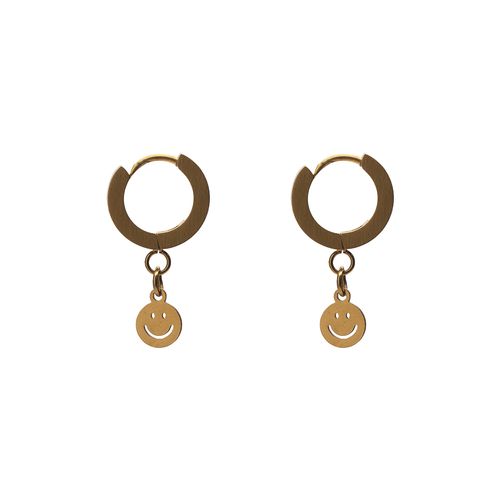 Par de Brincos Brincô de Aço Dourado