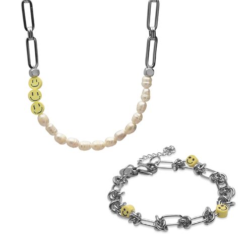 Kit Smile de Colar e Pulseira
