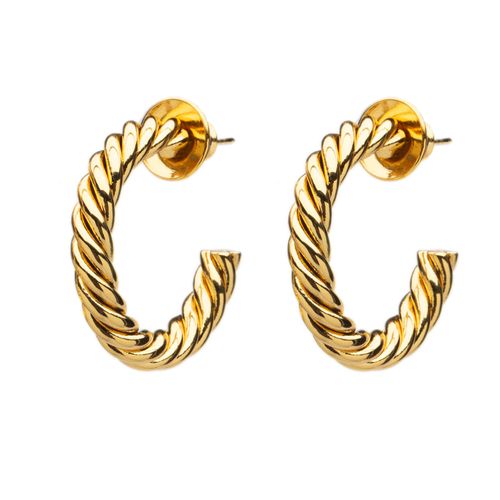 Brinco Maysa Argola de Aço Dourado