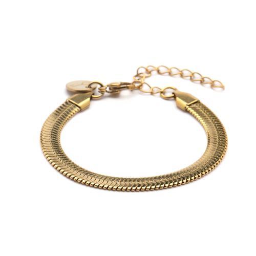 Pulseira Laura de Aço Dourado