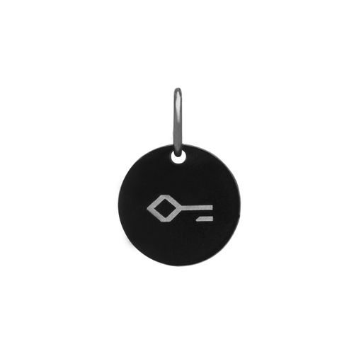 Pingente Ranlett de Aço Preto Personalizável