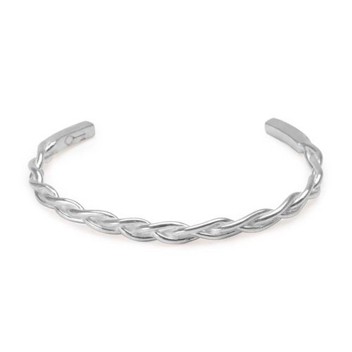 Bracelete Cuff Three de Prata 925