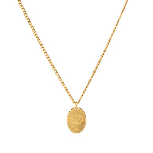 Colar Regan de Aço Dourado