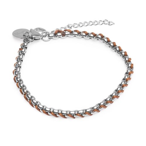 Pulseira Obama de Aço Marrom