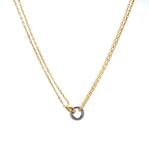Colar Keep com Mix de Banho Prata de Dourado