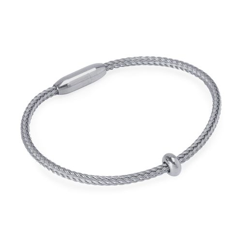Pulseira Drizzle de Cabo de Aço Cinza