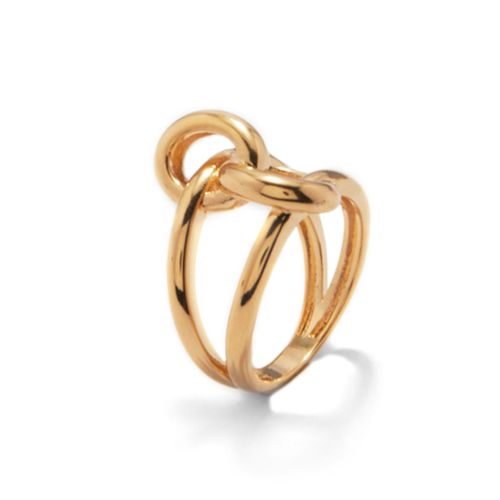 Anel Node Dourado
