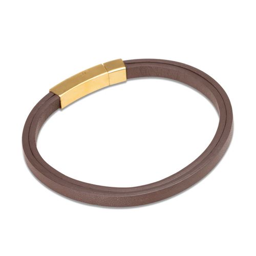 Pulseira Borchers de Couro Marrom