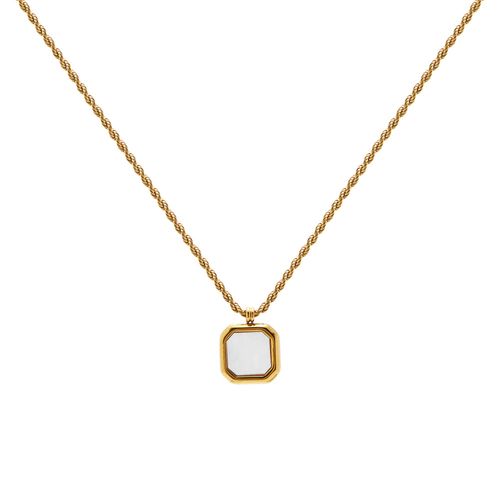 Colar Ambience de Aço Dourado