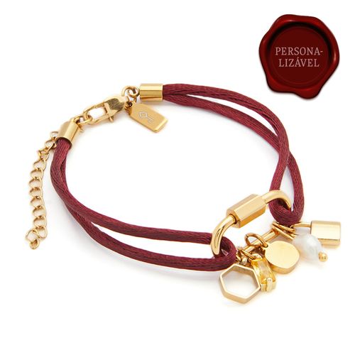 Pulseira Boreal Bordô Personalizável