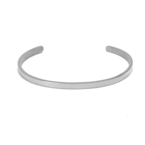Bracelete Cuff Slim de Aço Personalizável