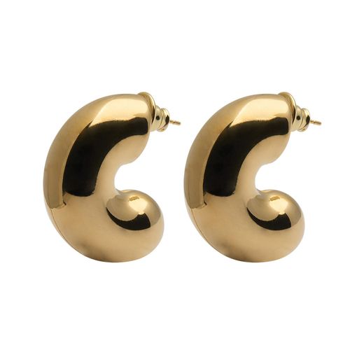 Brinco Mari Argola de Aço Dourado