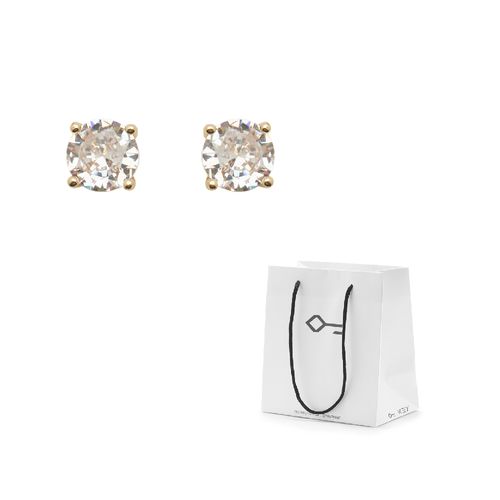 Kit Presente: Brinco Alya Dourado + Sacola