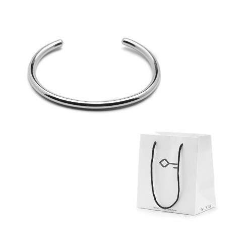 Kit Presente: Bracelete Cuff Giovana de Aço Personalizável + Sacola