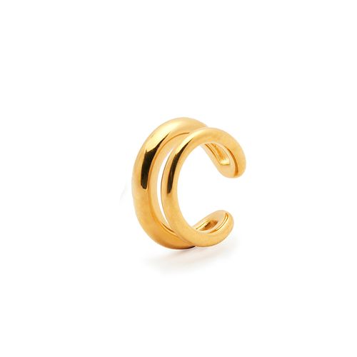 Ear Cuff Giorgia de Aço Dourado