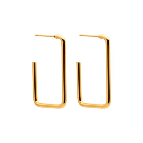 Brinco Selena de Aço Dourado