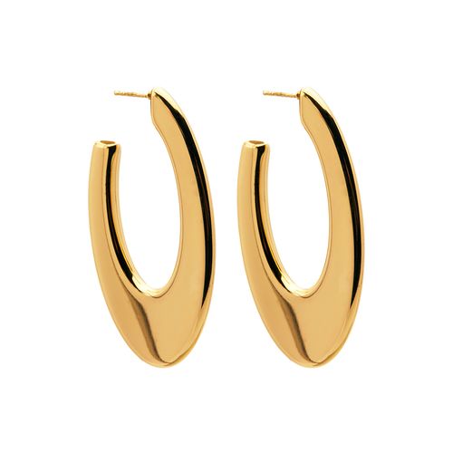 Brinco Samanta de Aço Dourado