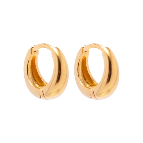 Brinco Lia de Aço Dourado