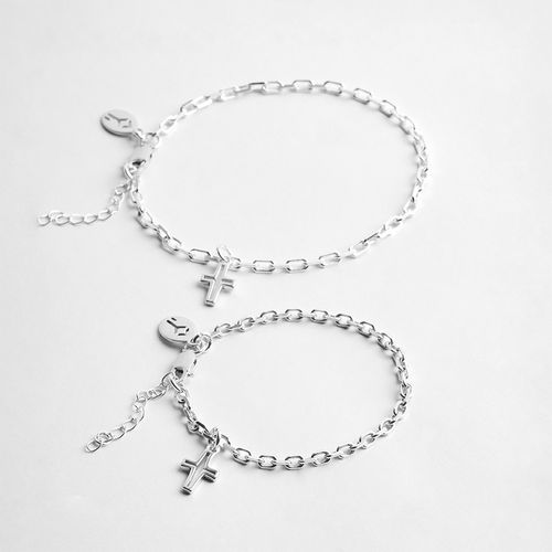 Kit Pai e Filho: Pulseira Davv de Prata 925