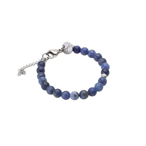 Pulseira Kobe Infantil de Pedra Natural Sodalita Azul