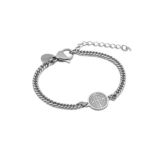 Pulseira Amuleto Infantil de Aço