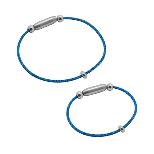 Kit Pai e Filho: Pulseira Strong de Cabo de Aço