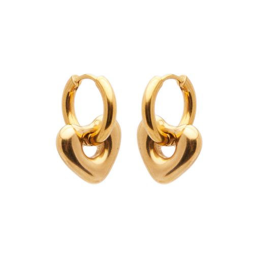 Brinco Eugênia de Aço Dourado
