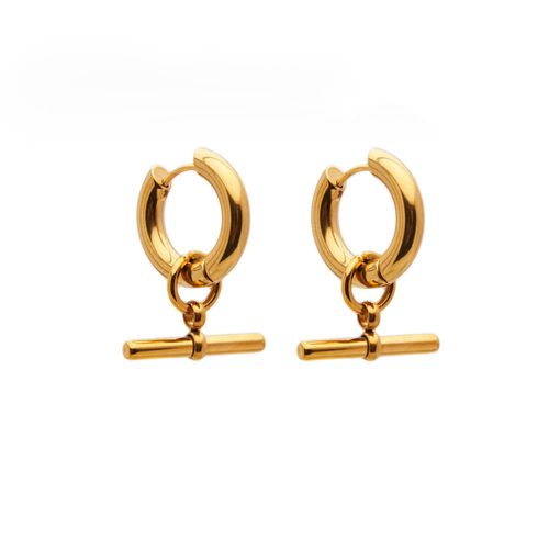 Brinco Lupita de Aço Dourado