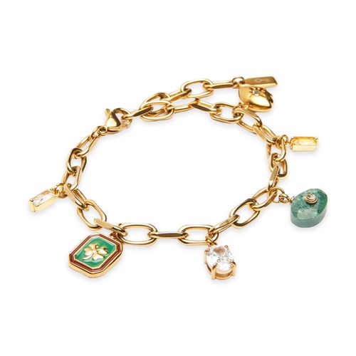 Pulseira Amália de Aço Dourada